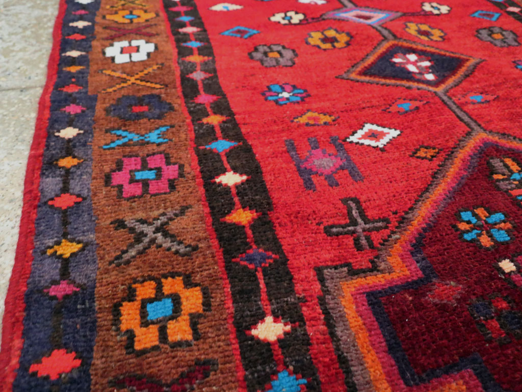 Vintage Persian Hamadan Rug, No.27443 - Galerie Shabab