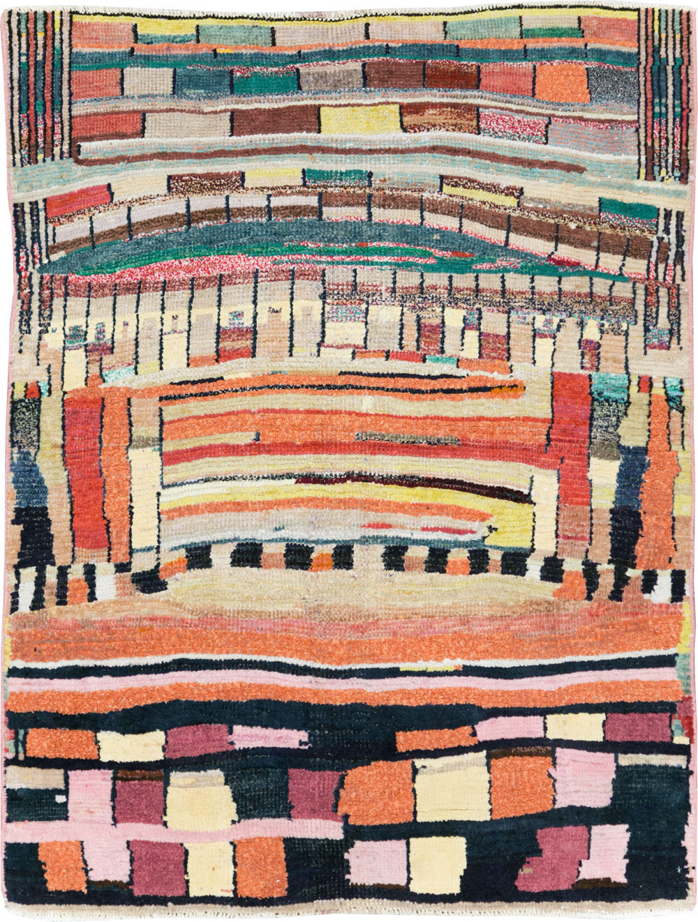 Vintage Persian Gabbeh Rug, No.27445 - Galerie Shabab