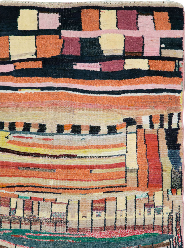 Vintage Persian Gabbeh Rug, No.27445 - Galerie Shabab