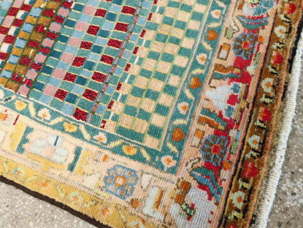 Vintage Persian Modern Style Hamadan Throw Rug, No.27451 - Galerie Shabab