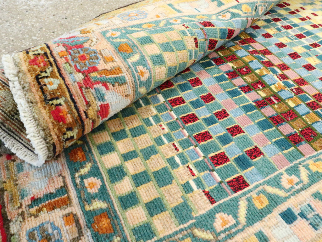 Vintage Persian Modern Style Hamadan Throw Rug, No.27451 - Galerie Shabab