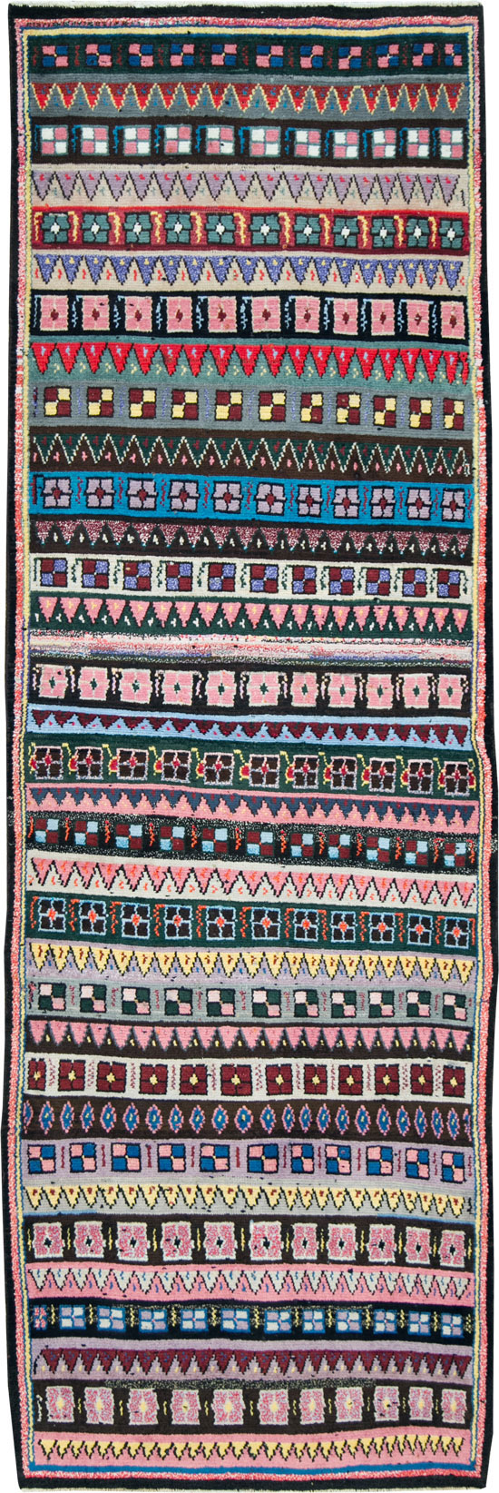 Vintage Persian Mahal Runner, No.27453 - Galerie Shabab
