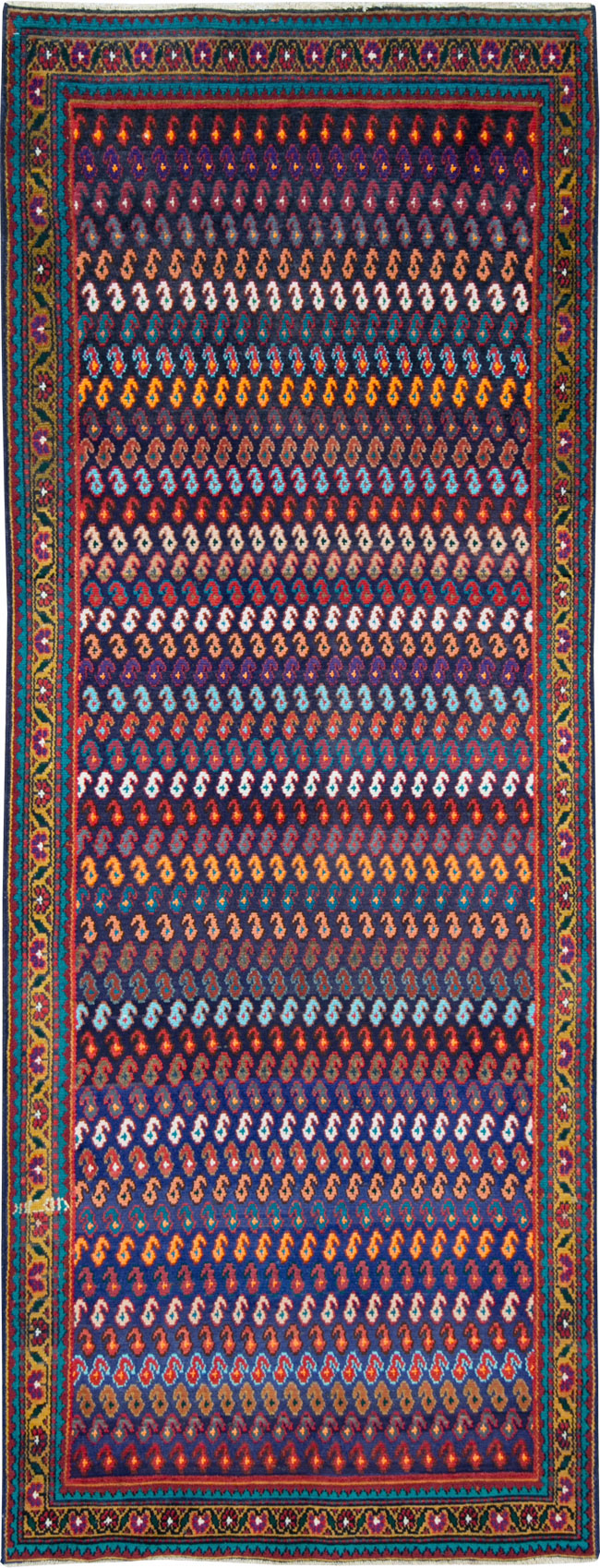 Vintage Persian Hamadan Runner, No.27455 - Galerie Shabab