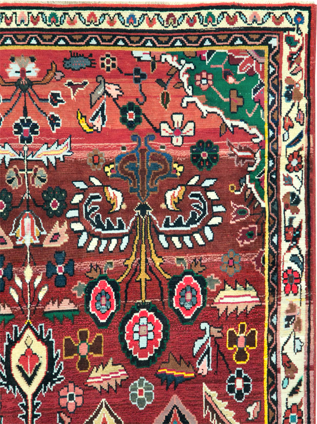 Vintage Persian Hamadan Rug, No.27458 - Galerie Shabab