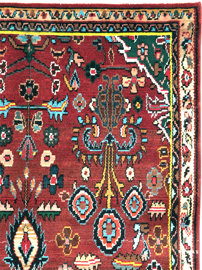 Vintage Persian Hamadan Rug, No.27458 - Galerie Shabab
