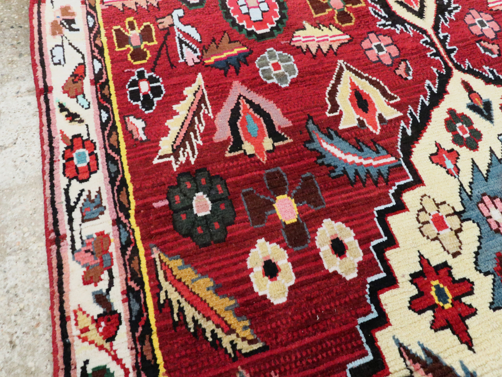 Vintage Persian Hamadan Rug, No.27458 - Galerie Shabab