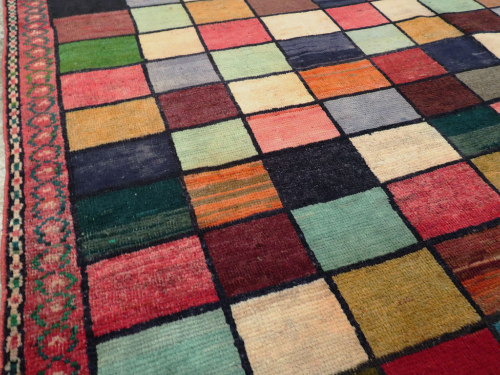 Contemporary Vintage Persian Gabbeh Accent Rug, No.27460 - Galerie Shabab