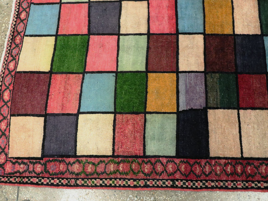Contemporary Vintage Persian Gabbeh Accent Rug, No.27460 - Galerie Shabab