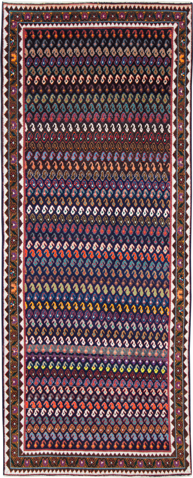 Vintage Persian Hamadan Runner, No.27462 - Galerie Shabab
