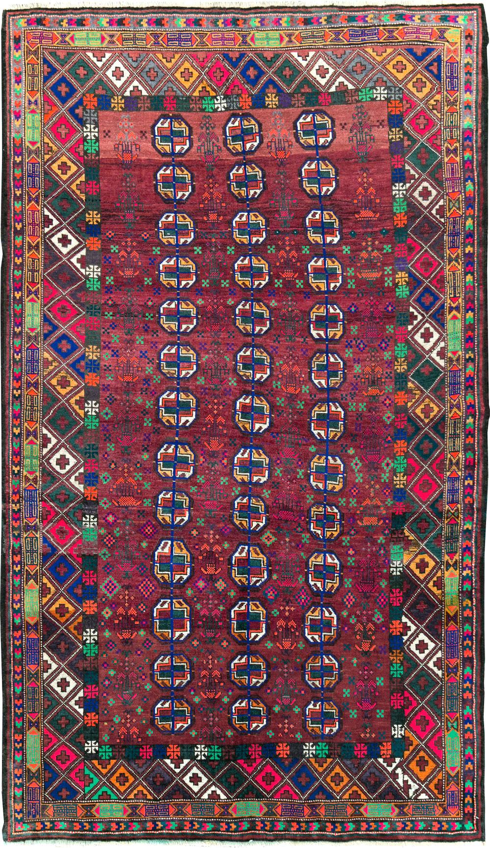 Vintage Persian Baluch Rug, No.27463 - Galerie Shabab