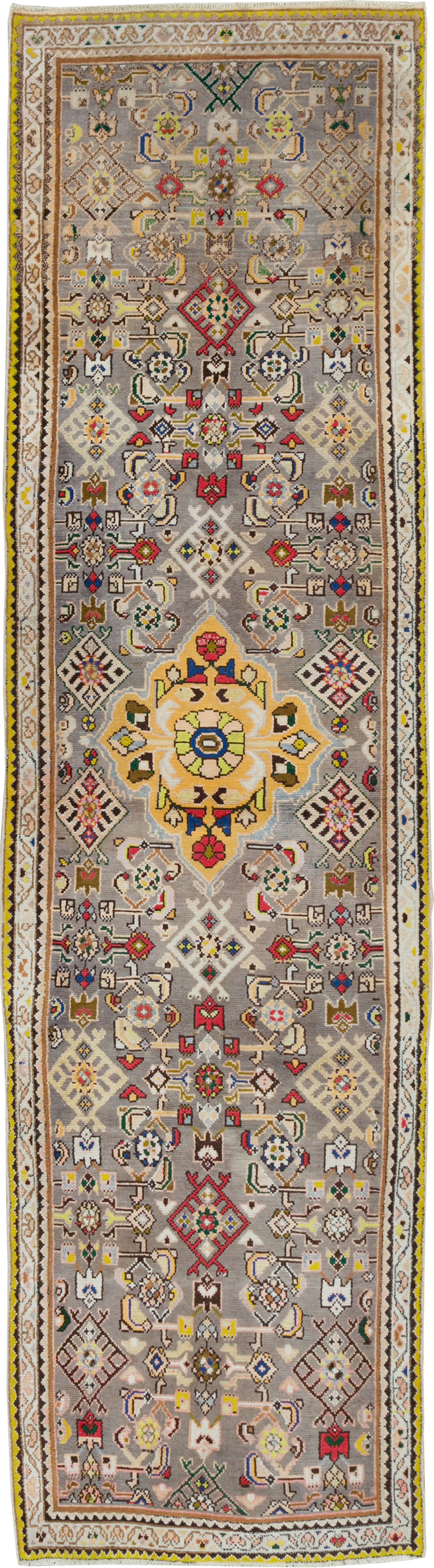 Vintage Persian Hamadan Runner, No.27464 - Galerie Shabab