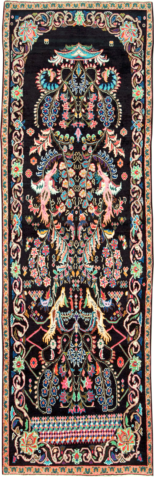 Vintage Persian Hamadan Rug, No.27465 - Galerie Shabab