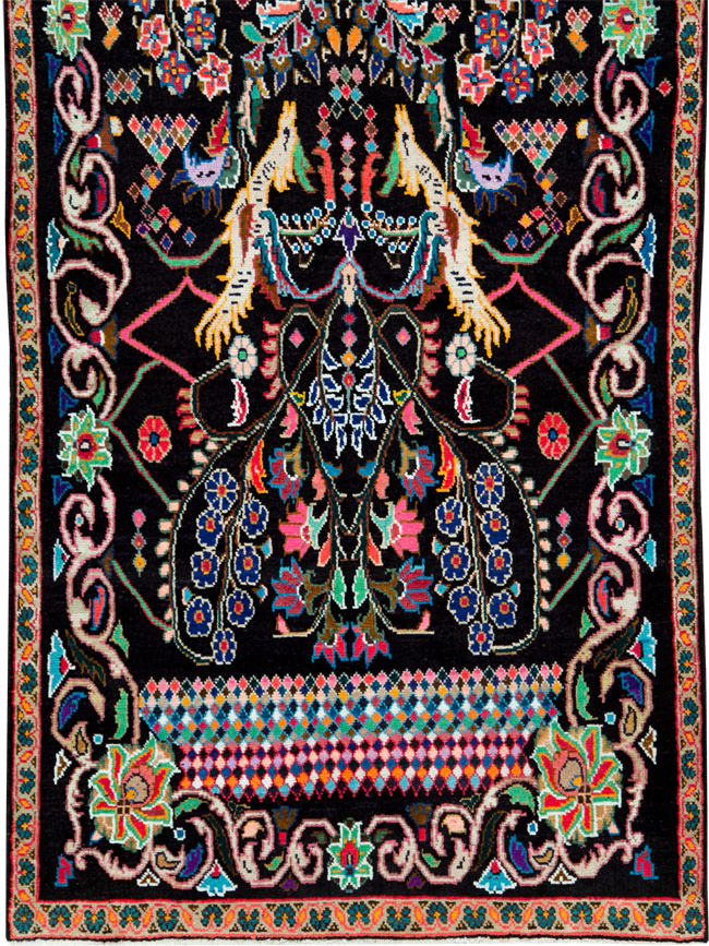 Vintage Persian Hamadan Rug, No.27465 - Galerie Shabab
