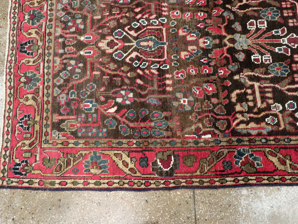 Vintage Persian Hamadan Rug, No.27466 - Galerie Shabab