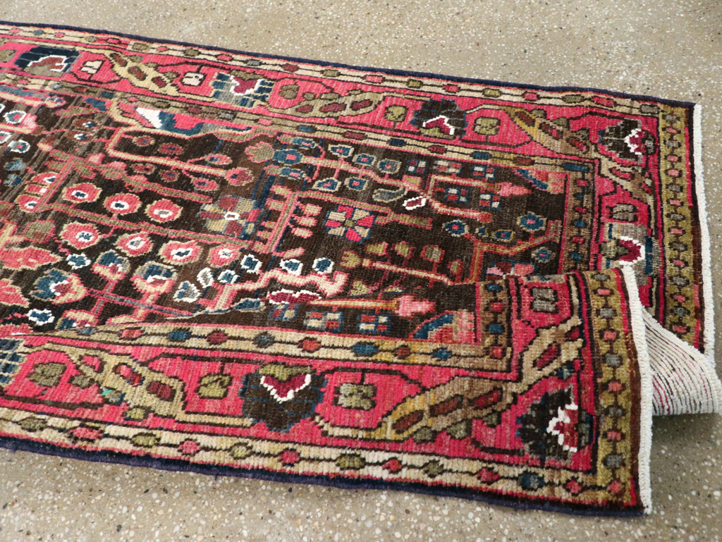 Vintage Persian Hamadan Rug, No.27466 - Galerie Shabab