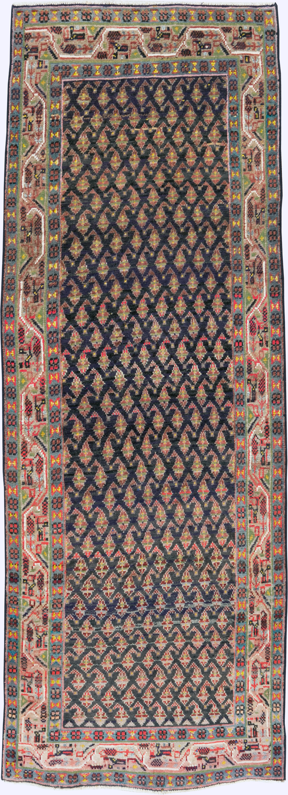 Vintage Persian Hamadan Rug, No.27467 - Galerie Shabab