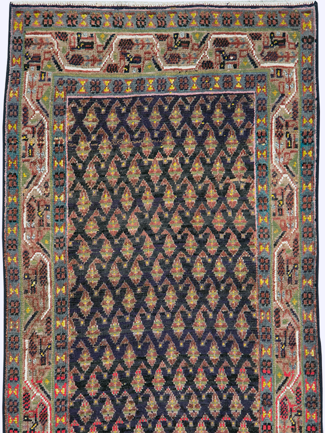 Vintage Persian Hamadan Rug, No.27467 - Galerie Shabab