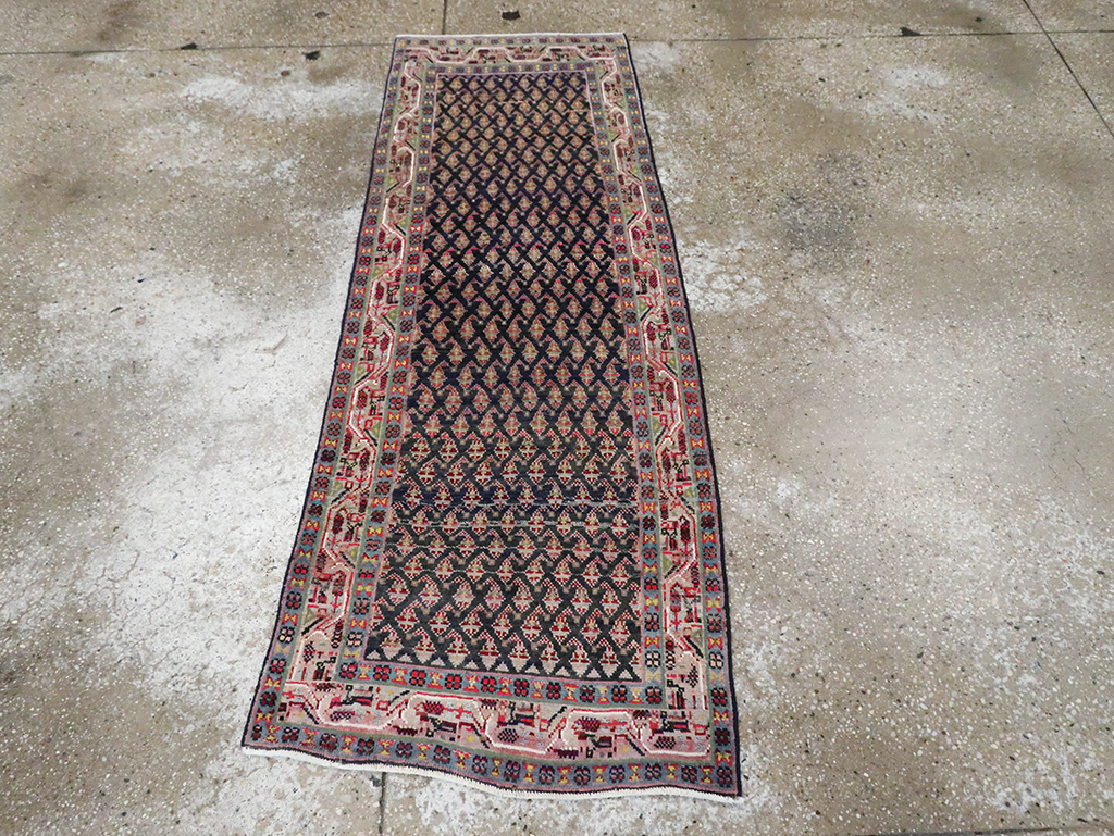Vintage Persian Hamadan Rug, No.27467 - Galerie Shabab