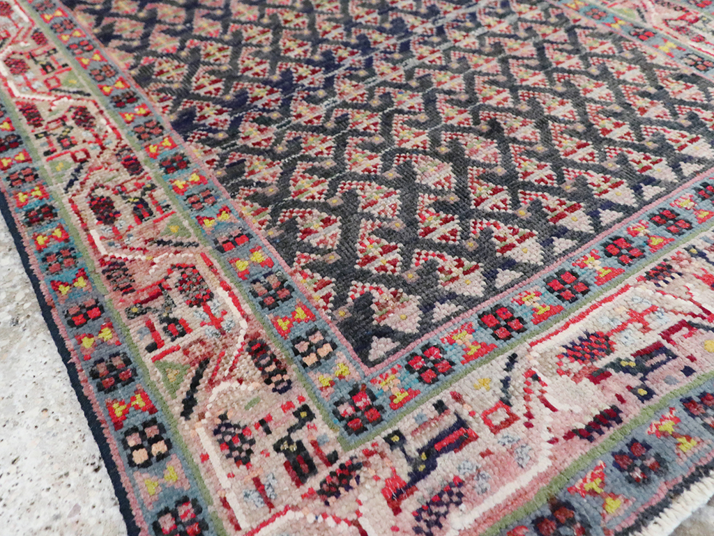 Vintage Persian Hamadan Rug, No.27467 - Galerie Shabab