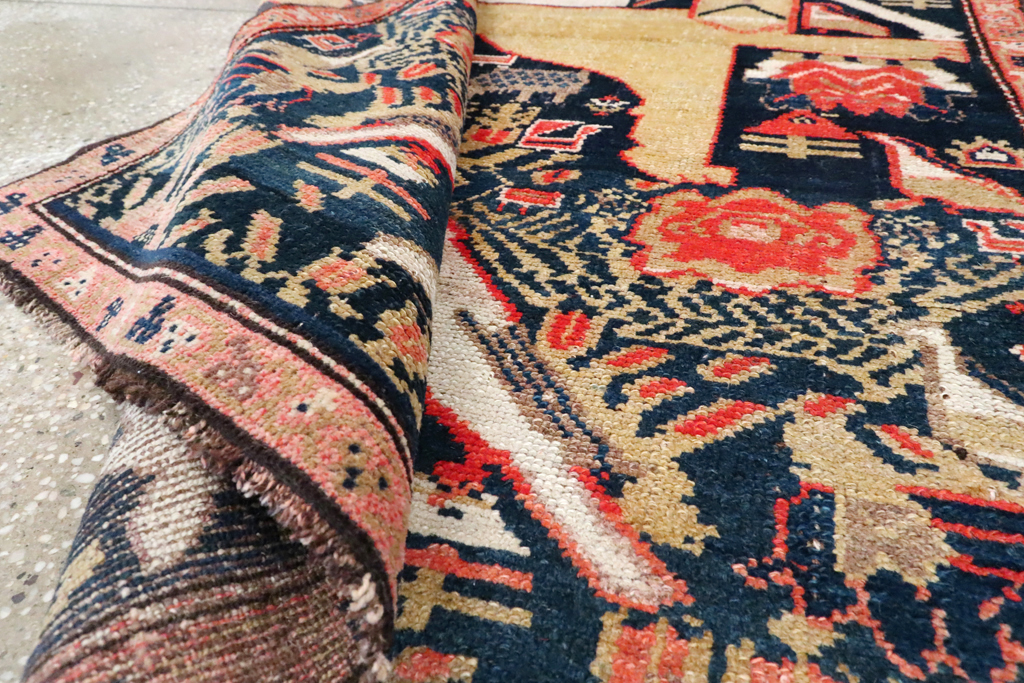 Antique Persian Kurdish Pictorial Rug, No.27469 - Galerie Shabab