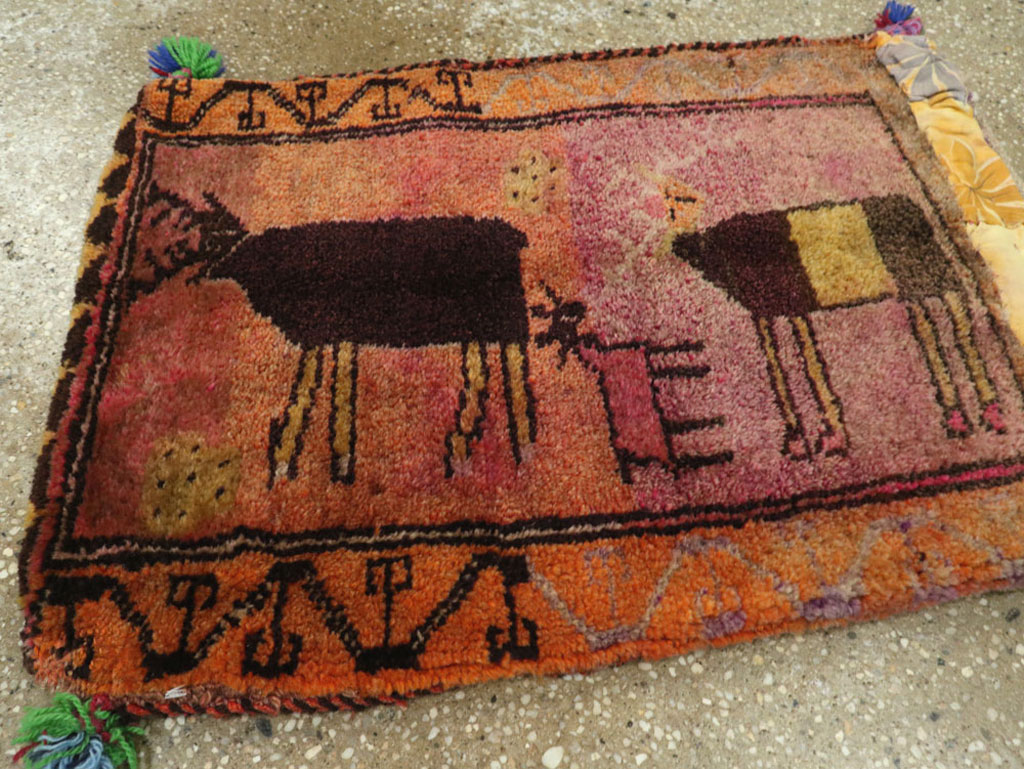 Vintage Turkish Anatolian Pictorial Rug, No.27479 - Galerie Shabab
