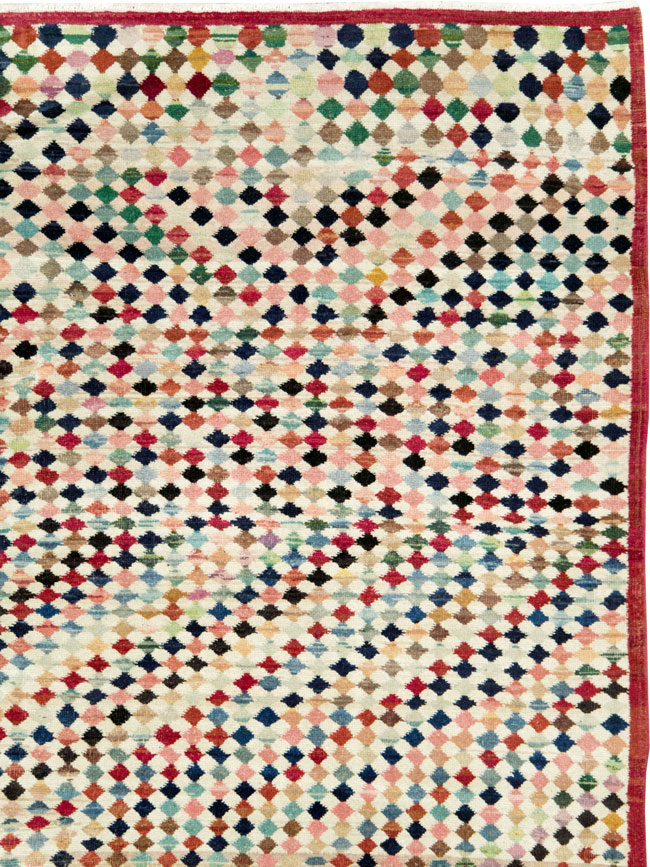 Vintage Turkish Anatolian Gallery Carpet, No.27480 - Galerie Shabab