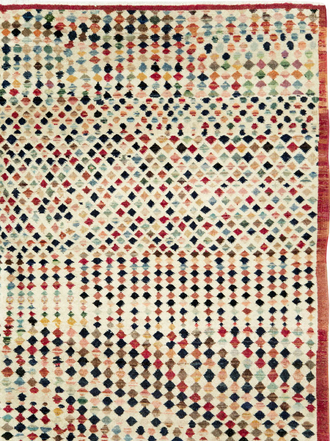 Vintage Turkish Anatolian Gallery Carpet, No.27480 - Galerie Shabab