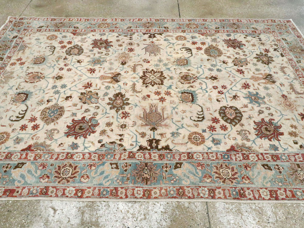 Vintage Persian Tabriz Accent Rug, No.27482 - Galerie Shabab