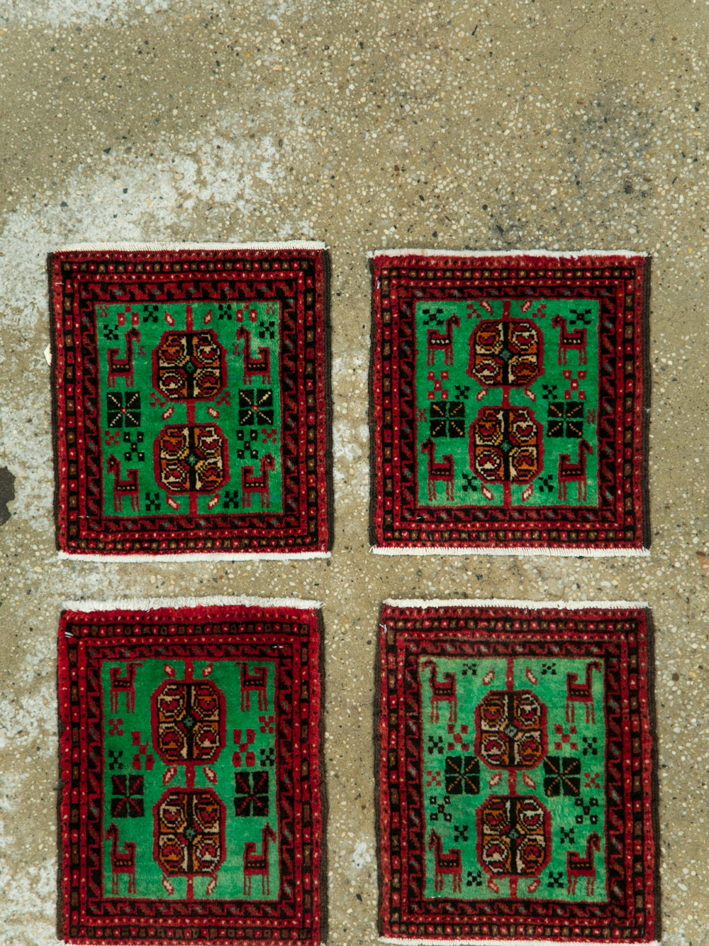 Vintage Persian Baluch Tribal Throw Rug (Pair: 1 of 4), No.27492 - Galerie Shabab