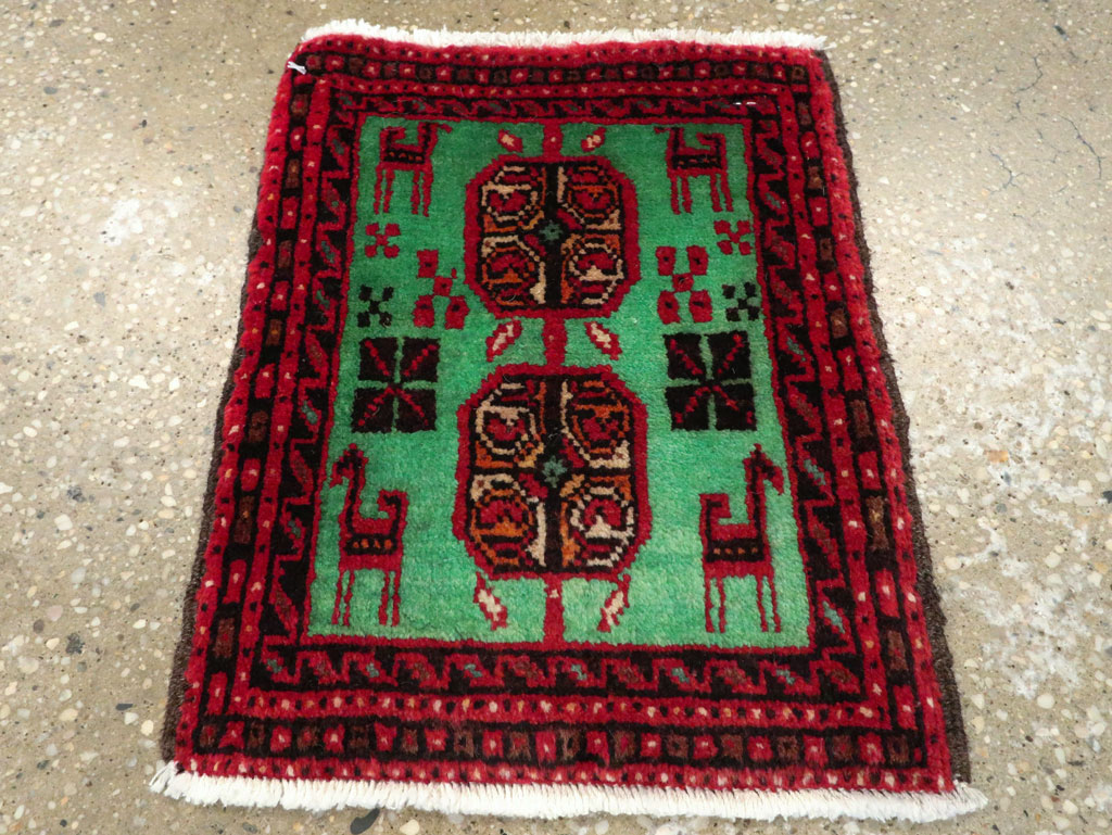 Vintage Persian Baluch Tribal Throw Rug (Pair: 2 of 4), No.27493 - Galerie Shabab