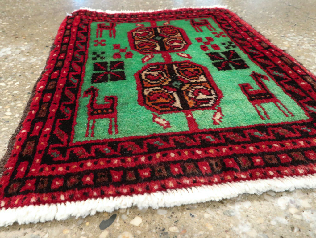 Vintage Persian Baluch Tribal Throw Rug (Pair: 2 of 4), No.27493 - Galerie Shabab