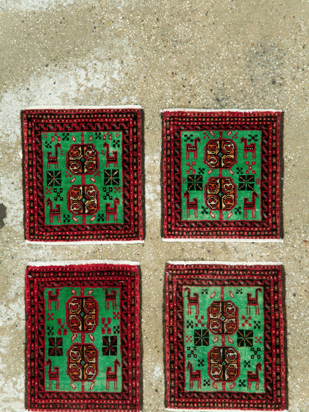 Vintage Persian Baluch Tribal Throw Rug (Pair: 2 of 4), No.27493 - Galerie Shabab