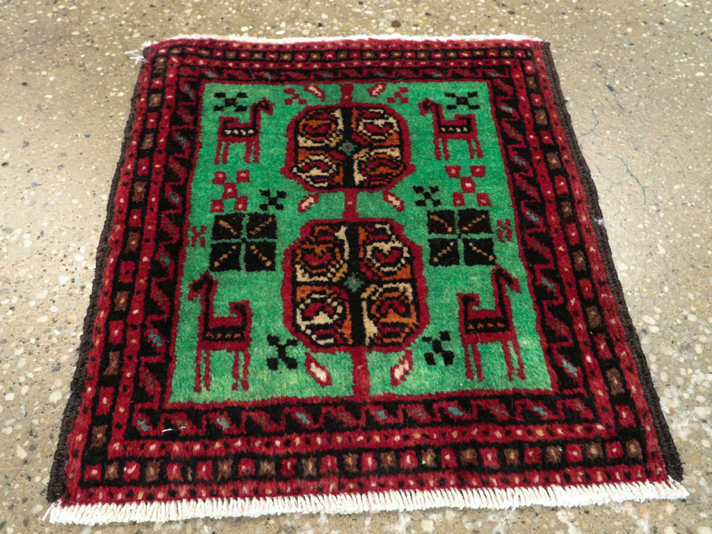 Vintage Persian Baluch Tribal Throw Rug (Pair: 3 of 4), No.27494 - Galerie Shabab