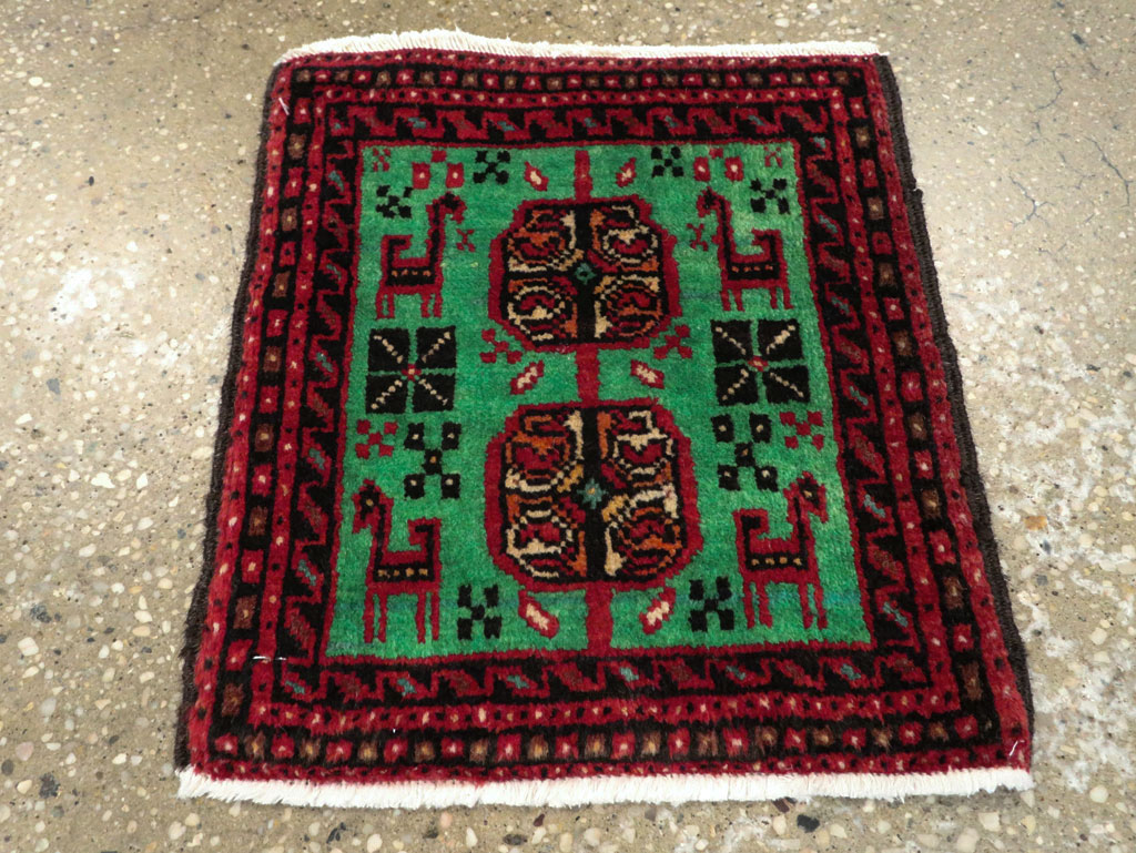 Vintage Persian Baluch Tribal Throw Rug (Pair: 4 of 4), No.27495 - Galerie Shabab