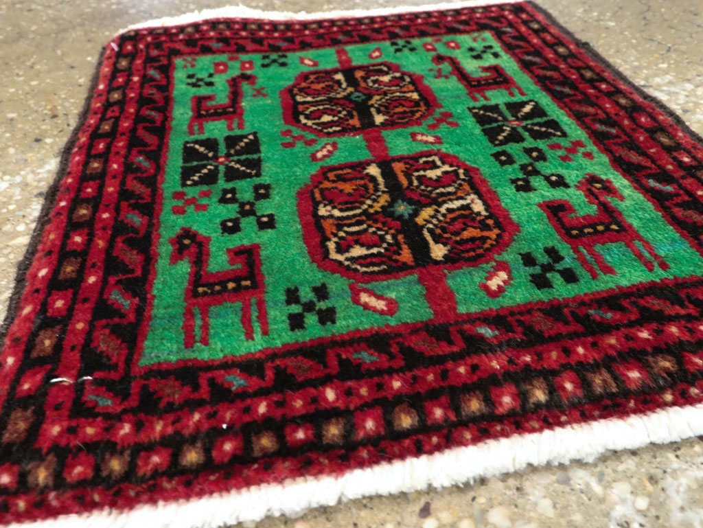 Vintage Persian Baluch Tribal Throw Rug (Pair: 4 of 4), No.27495 - Galerie Shabab