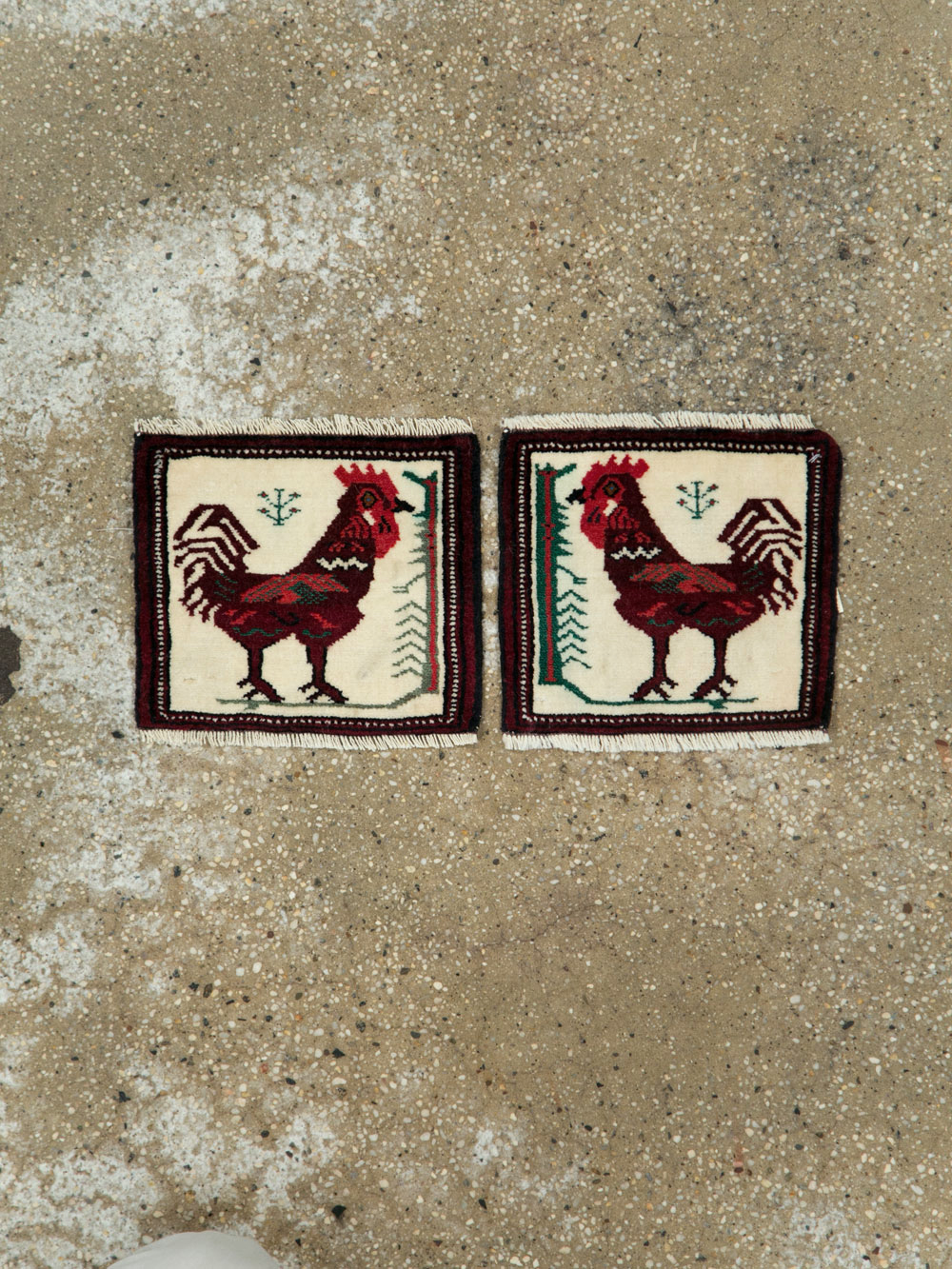 Vintage Persian Pictorial Baluch Rug (Pair: 1 of 2), No.27496 - Galerie Shabab