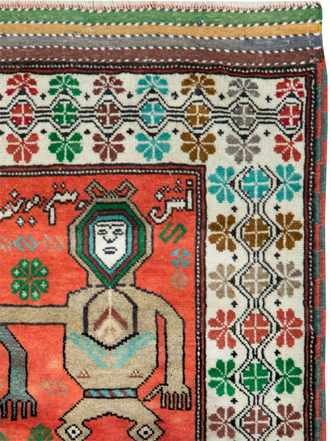 Tribal Persian Baluchi Pictorial Rug, No.27499 - Galerie Shabab