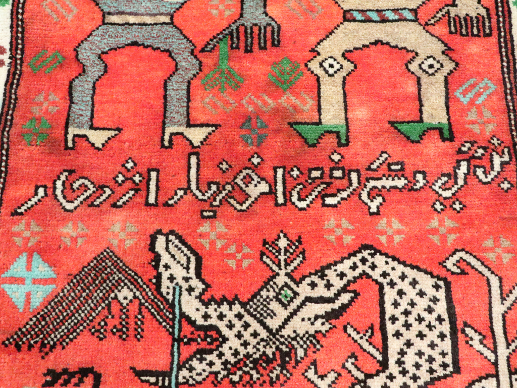 Tribal Persian Baluchi Pictorial Rug, No.27499 - Galerie Shabab