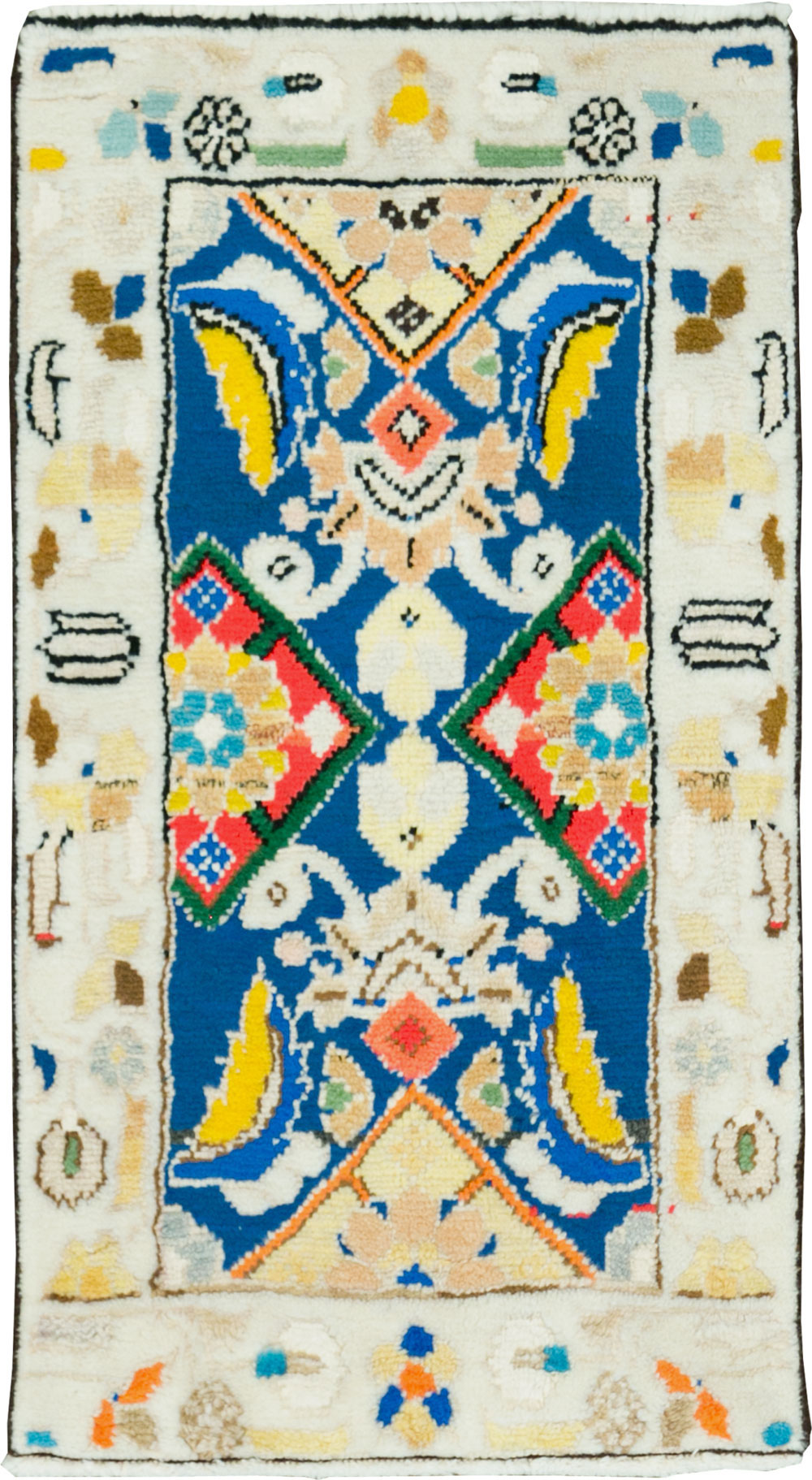 Vintage Persian Mahal Rug (Pair: 1 of 2), No.27512 - Galerie Shabab