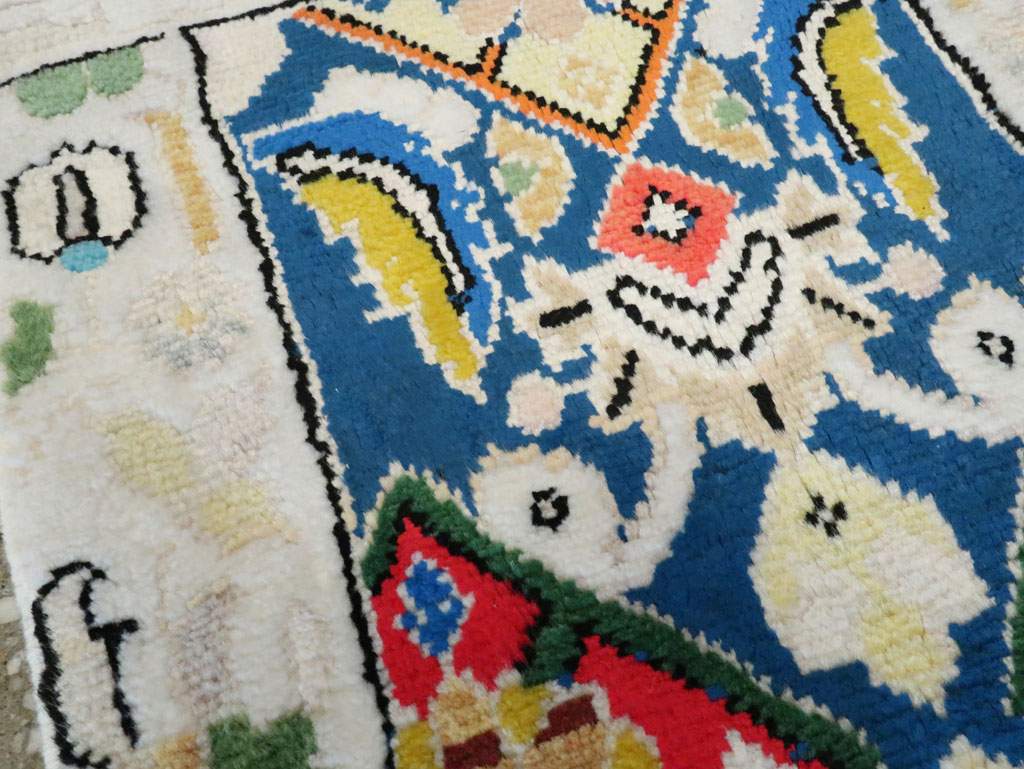 Vintage Persian Mahal Rug (Pair: 2 of 2), No.27513 - Galerie Shabab
