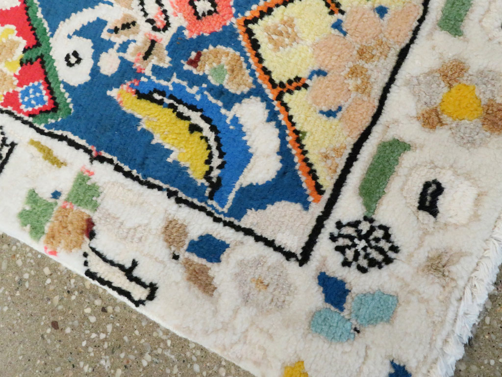 Vintage Persian Mahal Rug (Pair: 2 of 2), No.27513 - Galerie Shabab