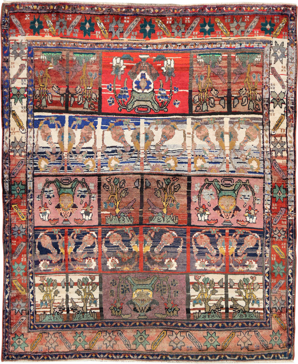 Vintage Persian Mahal Rug, No.27516 - Galerie Shabab