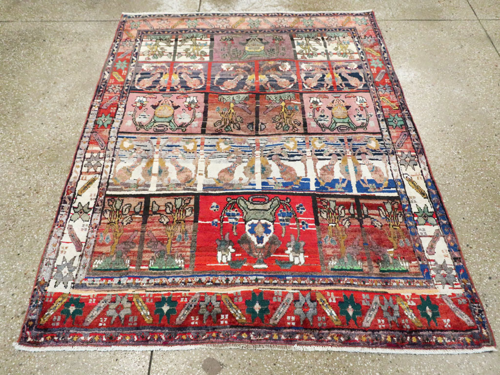 Vintage Persian Mahal Rug, No.27516 - Galerie Shabab