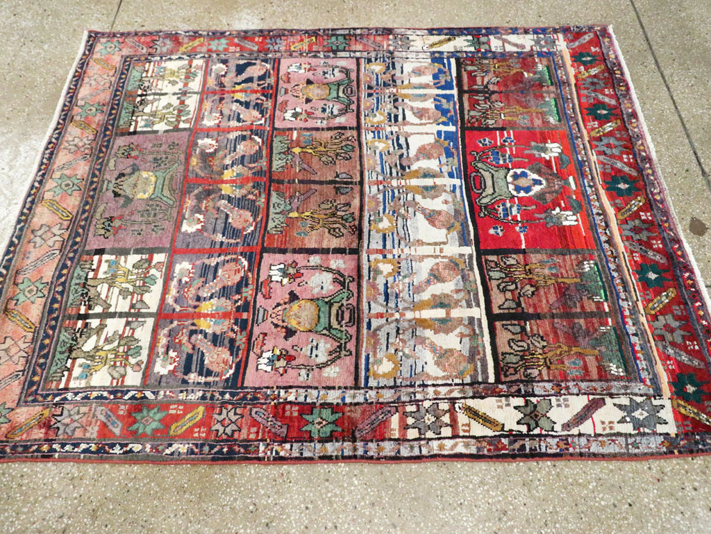 Vintage Persian Mahal Rug, No.27516 - Galerie Shabab