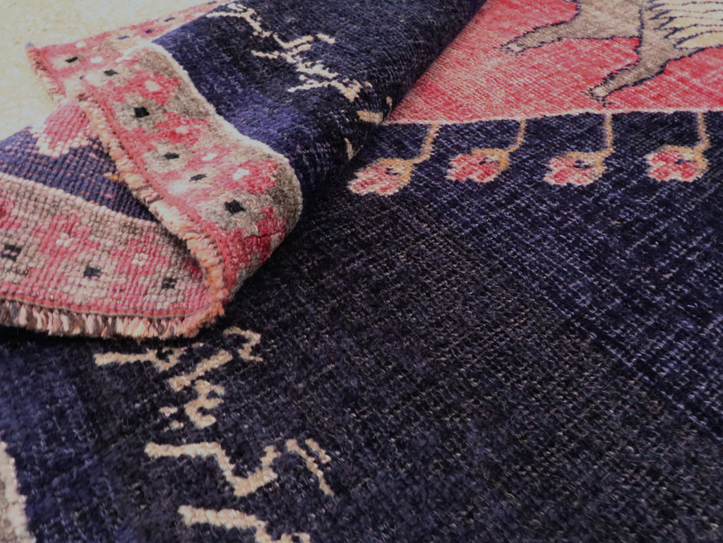 Vintage Kurdish Pictorial Rug, No.27521 - Galerie Shabab