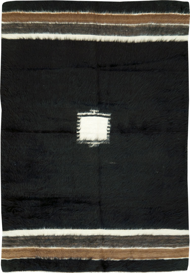 Vintage Turkish Mohair Accent Rug, No.27540 - Galerie Shabab