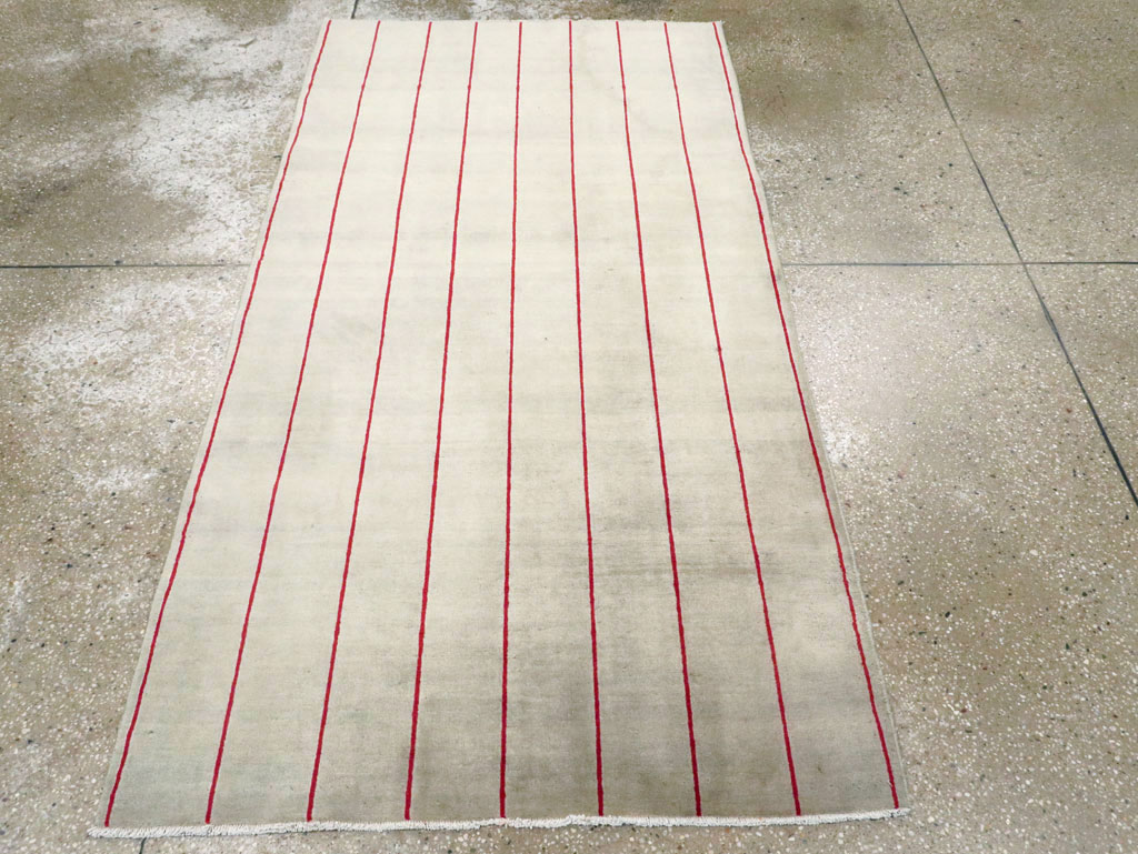 Vintage Persian Art Deco Mashad Throw Rug (Pair: 1 of 2), No.27543 - Galerie Shabab