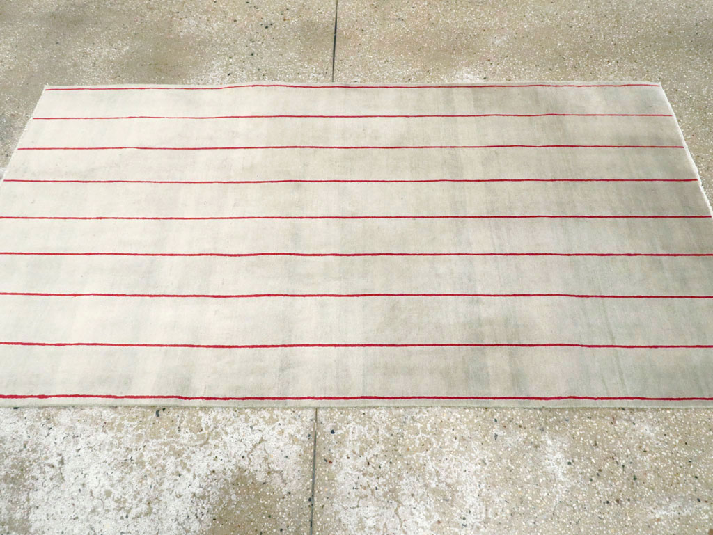 Vintage Persian Art Deco Mashad Throw Rug (Pair: 1 of 2), No.27543 - Galerie Shabab