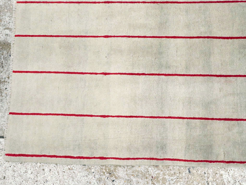 Vintage Persian Art Deco Mashad Throw Rug (Pair: 1 of 2), No.27543 - Galerie Shabab