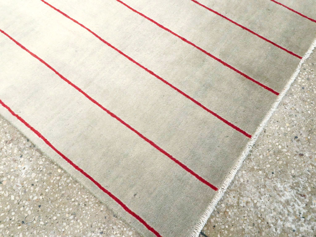 Vintage Persian Art Deco Mashad Throw Rug (Pair: 1 of 2), No.27543 - Galerie Shabab